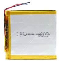 باتری لیتیوم 3500mAh 81*76*3mm 357080