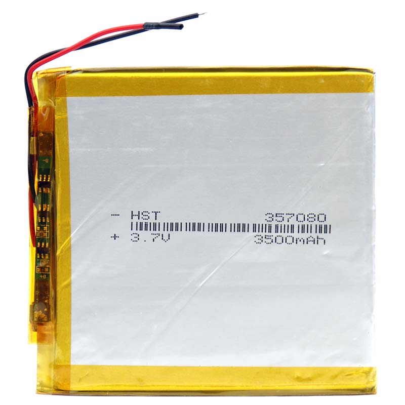 باتری لیتیوم 3500mAh 81*76*3mm 357080