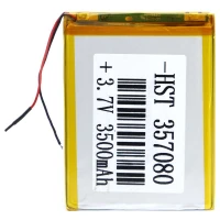 باتری لیتیوم 3500mAh 84*65*3mm 357080