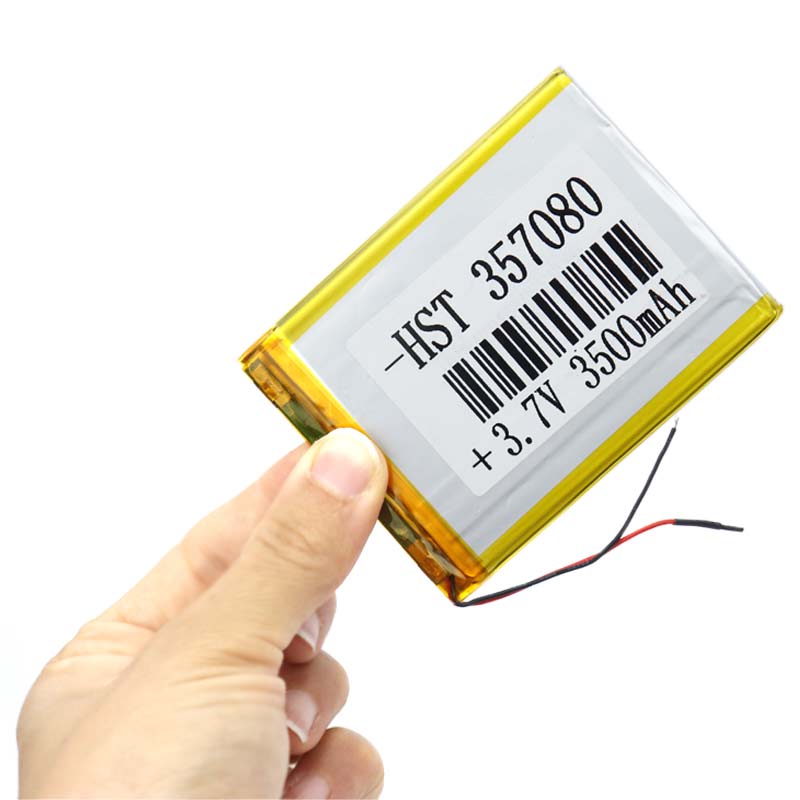 باتری لیتیوم 3500mAh 84*65*3mm 357080
