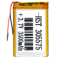 باتری لیتیوم 3500mAh 80*51*5mm 305575