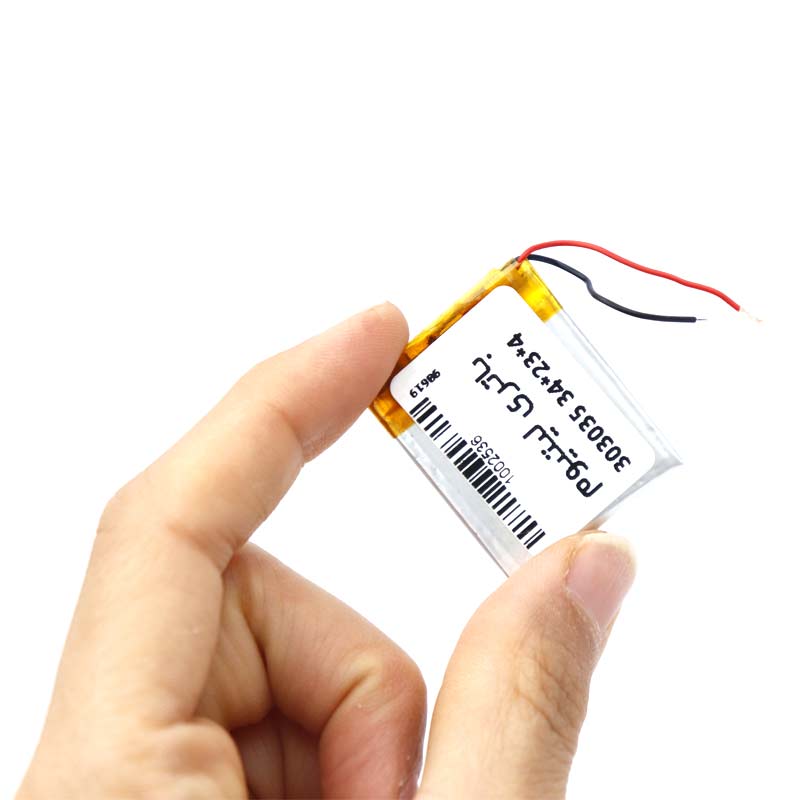 باتری لیتیوم 350mAh 34*23*4mm 303035