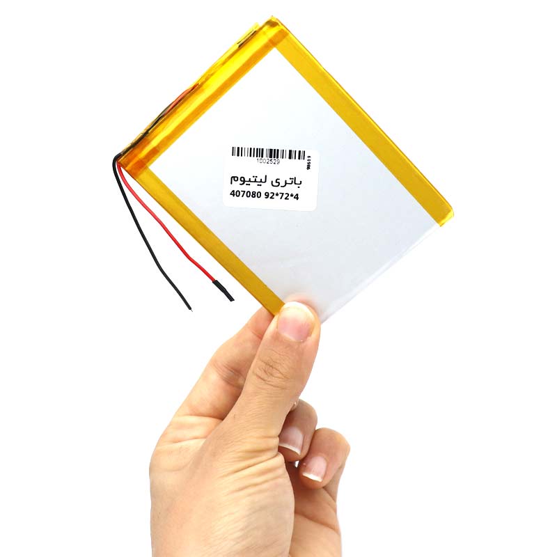 باتری لیتیوم 4000mAh 92*72*4mm 407080