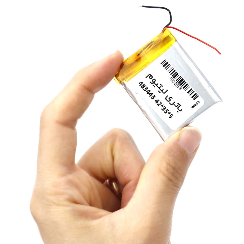 باتری لیتیوم 500mAh 42*35*5mm 483443