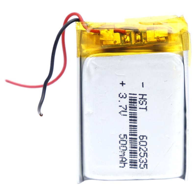 باتری لیتیوم 500mAh 34*24*6mm 602535