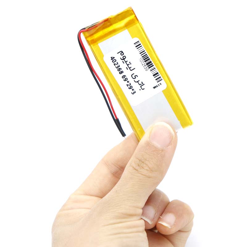 باتری لیتیوم 700mAh 69*29*3mm 402368