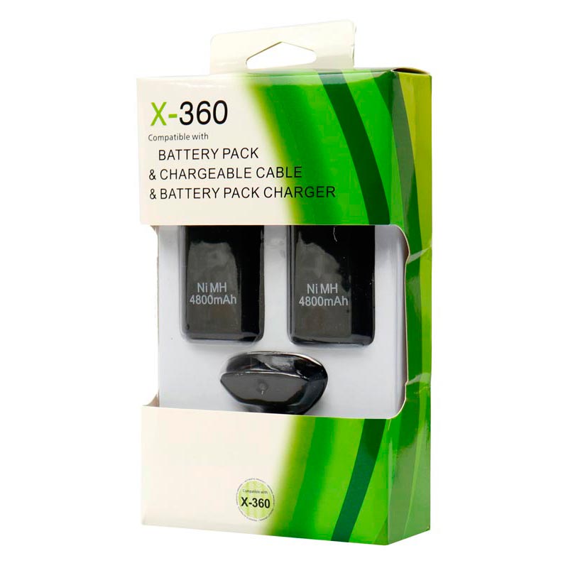 باتری و شارژر دسته بازی 3 کاره XBox 360 NI-MH 4800mAh