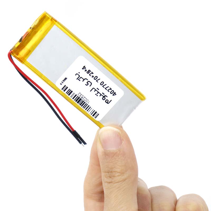 باتری لیتیوم 900mAh 70*28*4mm 402770