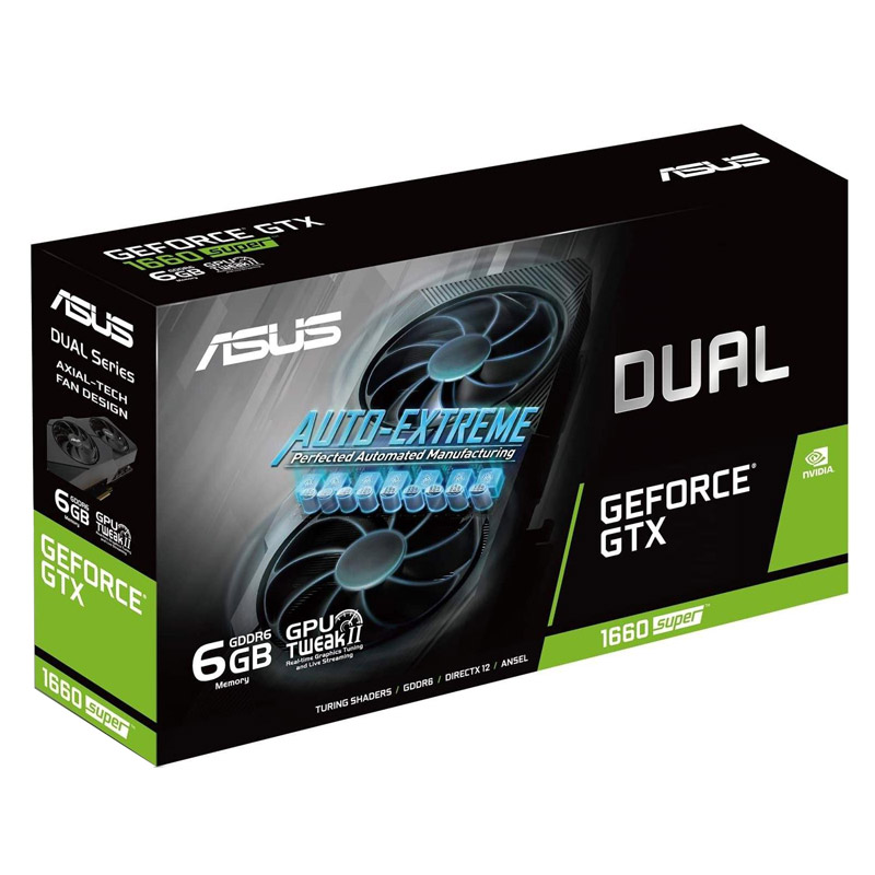 کارت گرافیک ASUS EVO DUAL GTX1660S O6G GDDR6