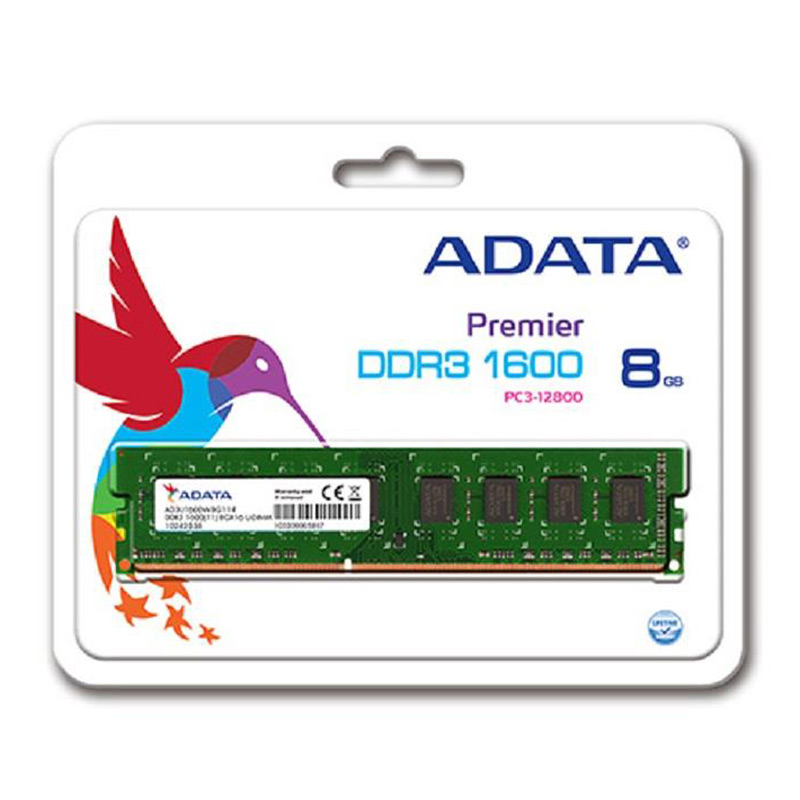 رم کامپیوتر Adata Premier DDR3 8GB 1600MHz CL11 Single