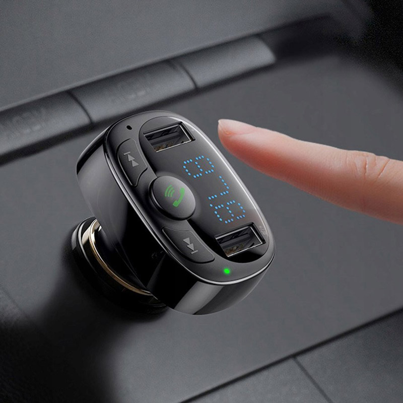 FM Player بلوتوثی + شارژر فندکی Baseus T-Typed CCTM-01