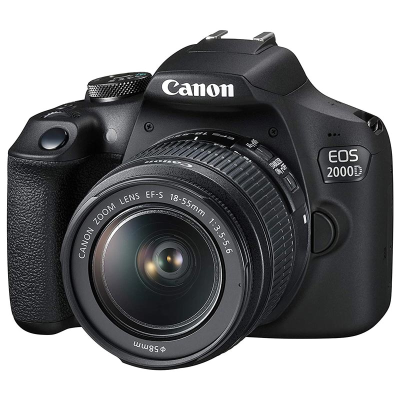 دوربین دیجیتال Canon DSLR EOS 2000D + لنز 18-55 میلی متر F/3.5 EF-S DC III