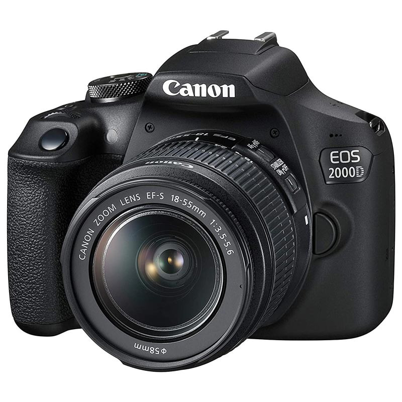 دوربین دیجیتال Canon DSLR EOS 2000D + لنز 18-55 میلی متر F/3.5 EF-S DC III