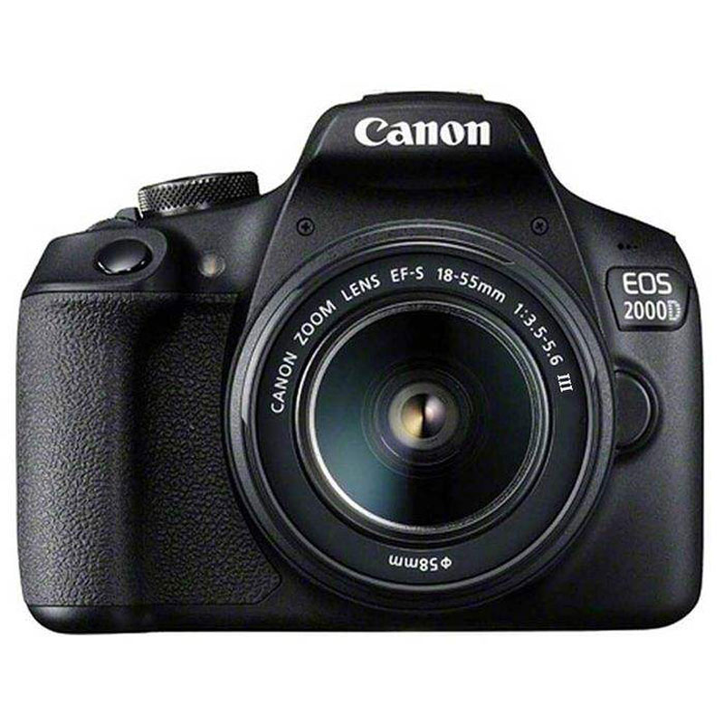 دوربین دیجیتال Canon DSLR EOS 2000D + لنز ۱۸-۵۵ میلی متر F/3.5 EF-S DC III