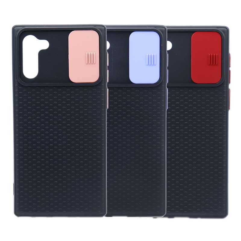 قاب ضدضربه محافظ لنز دار رنگی Samsung Note 10