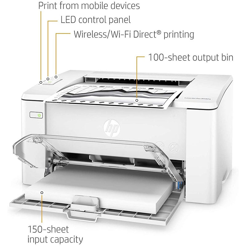 پرینتر لیزری HP LaserJet Pro M102W