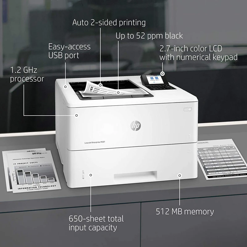 پرینتر لیزری اچ پی مدل LaserJet Enterprise M507dn