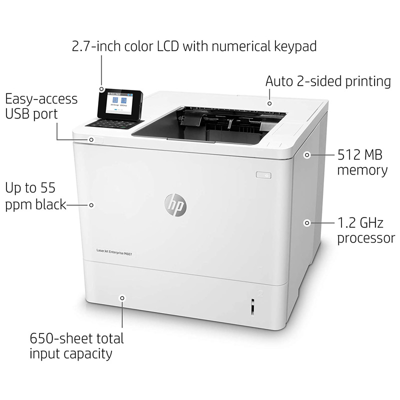 پرینتر لیزری HP LaserJet Enterprise M607dn