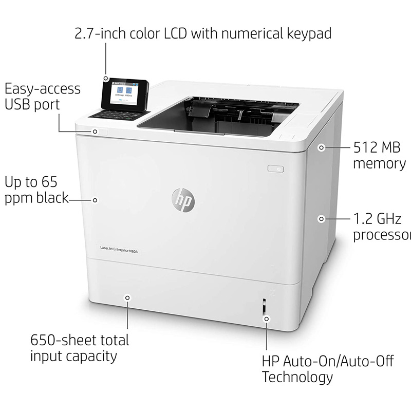 پرینتر لیزری HP LaserJet Enterprise M608n