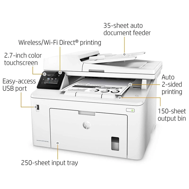 پرینتر چند کاره لیزری HP LaserJet Pro MFP M227fdw
