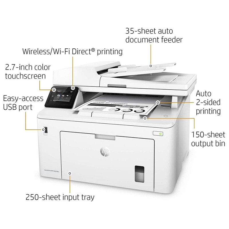 پرینتر چند کاره لیزری HP LaserJet Pro MFP M227fdw