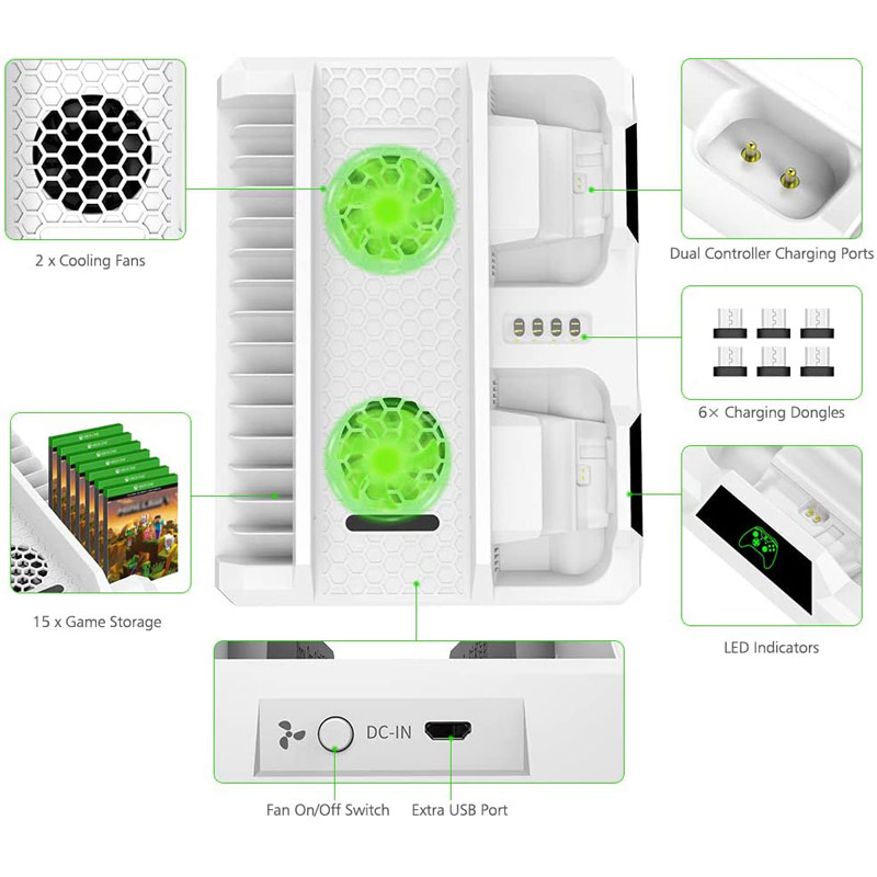 پایه نگهدارنده و شارژر دسته بازی Xbox اویوو 0022
