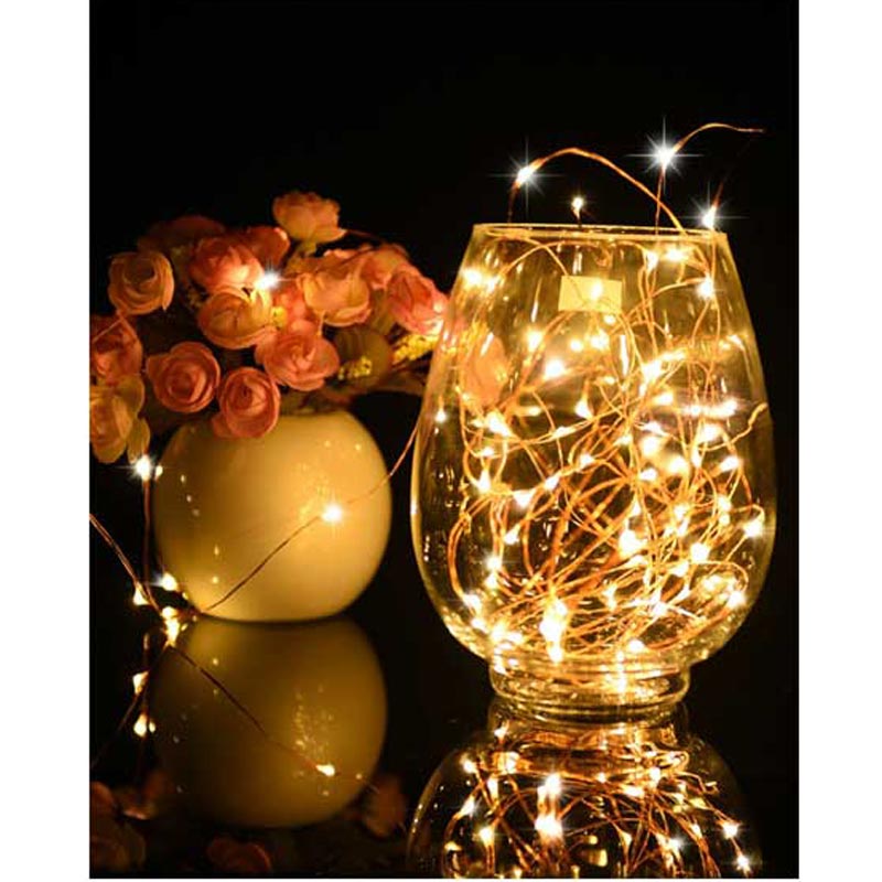 ریسه LED طرح مفتول ۵ متری باطری خور