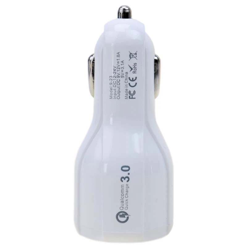 شارژر فندکی فست شارژ Samsung 9-23 QC3 + کابل میکرو یو اس بی