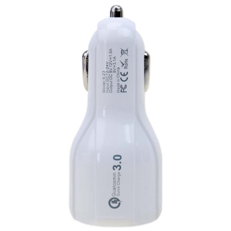 شارژر فندکی فست شارژ Samsung 9-23 QC3 + کابل میکرو یو اس بی