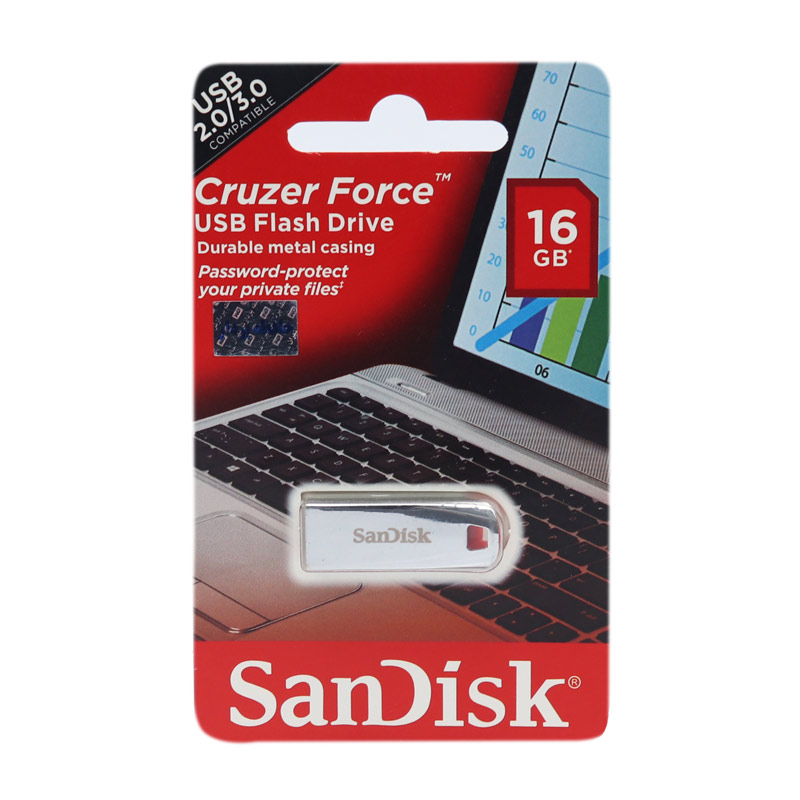 فلش 16 گیگ سن دیسک SanDisk Cruzer Force CZ71 USB2.0