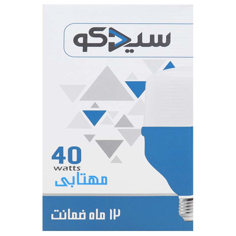لامپ ال ای دی استوانه ای 40 وات سیدکو پایه E27