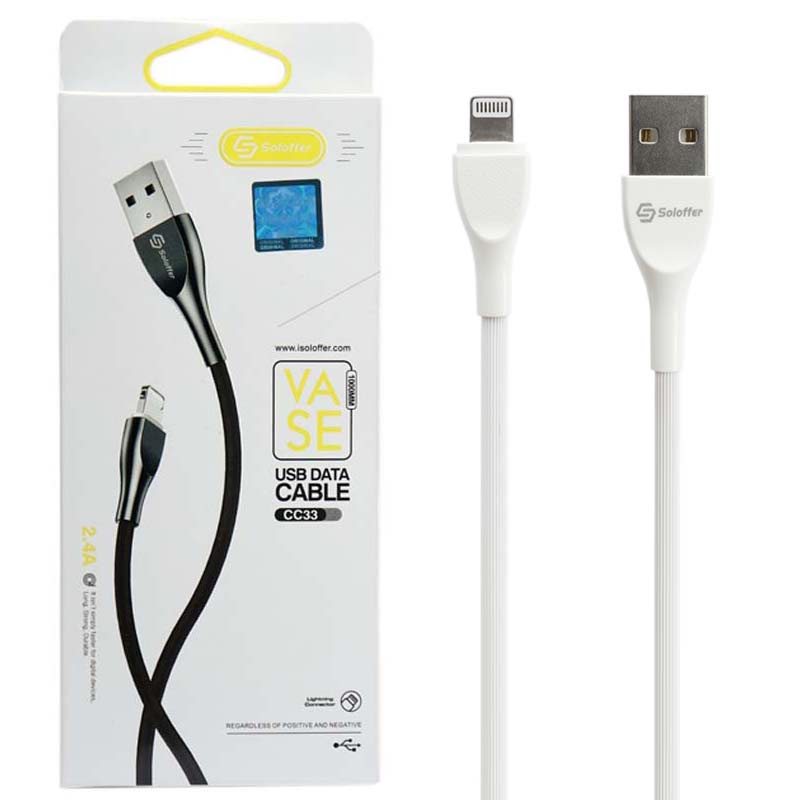 کابل آیفونی Soloffer CC33 2.4A 1m