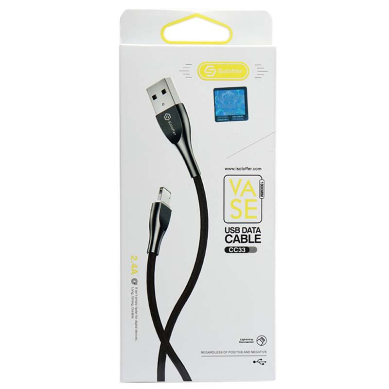 کابل آیفونی Soloffer CC33 2.4A 1m