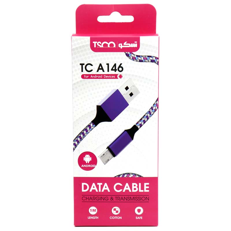 کابل میکرو یو اس بی TSCO TC A146 2.1A 1m
