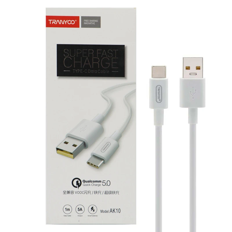 کابل Tranyoo AK10 Type-C 5A 1m