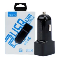 شارژر فندکی Verity C-1114 2.4A + کابل میکرو یو اس بی