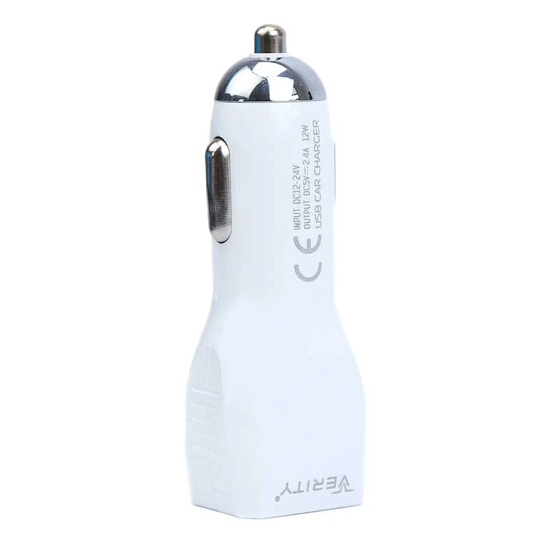 شارژر فندکی Verity C-1115 12W 2.4A + کابل میکرو یو اس بی