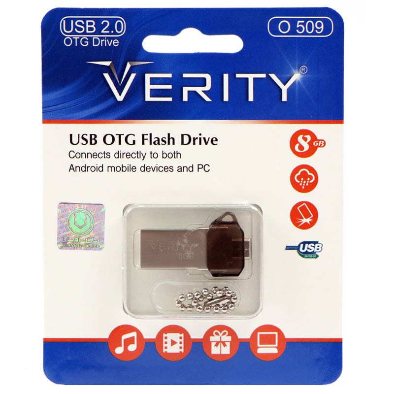 فلش 8 گیگ وریتی Verity O509 OTG
