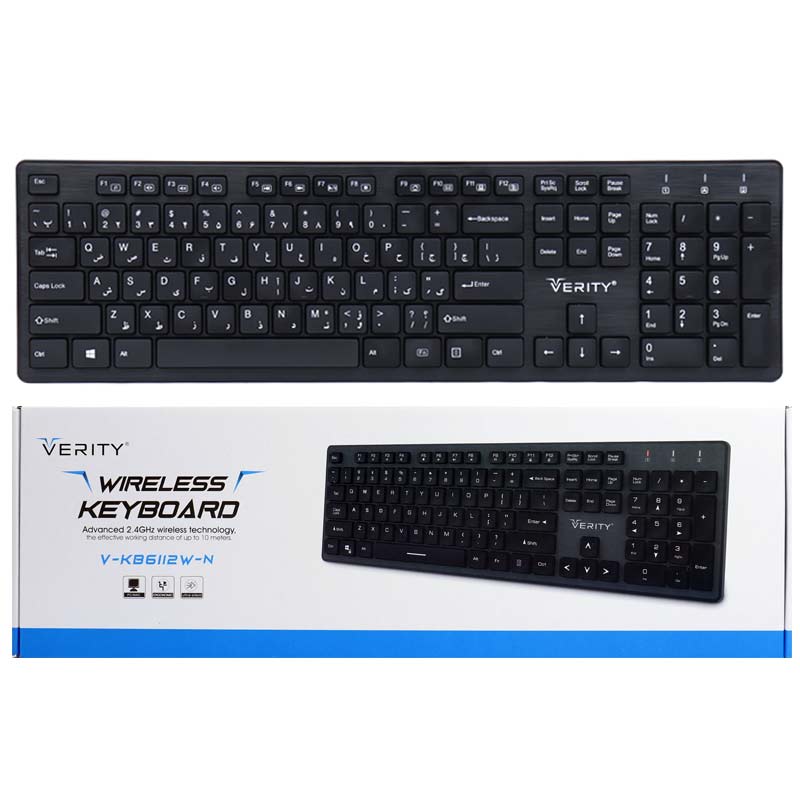 کیبورد بی سیم وریتی V-KB6112W-N