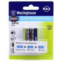 باتری دوتایی قلمی شارژی WestingHouse AA 2400mAh