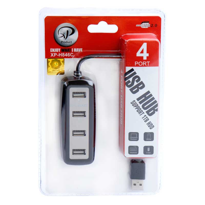 هاب 4 پورت USB2.0 ایکس-پی پروداکت XP-H846C