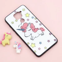 قاب پشت گلسی طرح دار یونیکورن Xiaomi Redmi Note 9