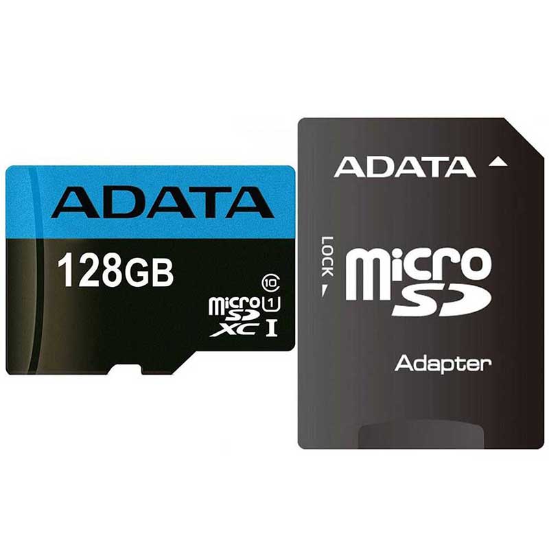رم میکرو 128 گیگ ای دیتا ADATA Premier AP V10 U1 100MB/s + خشاب