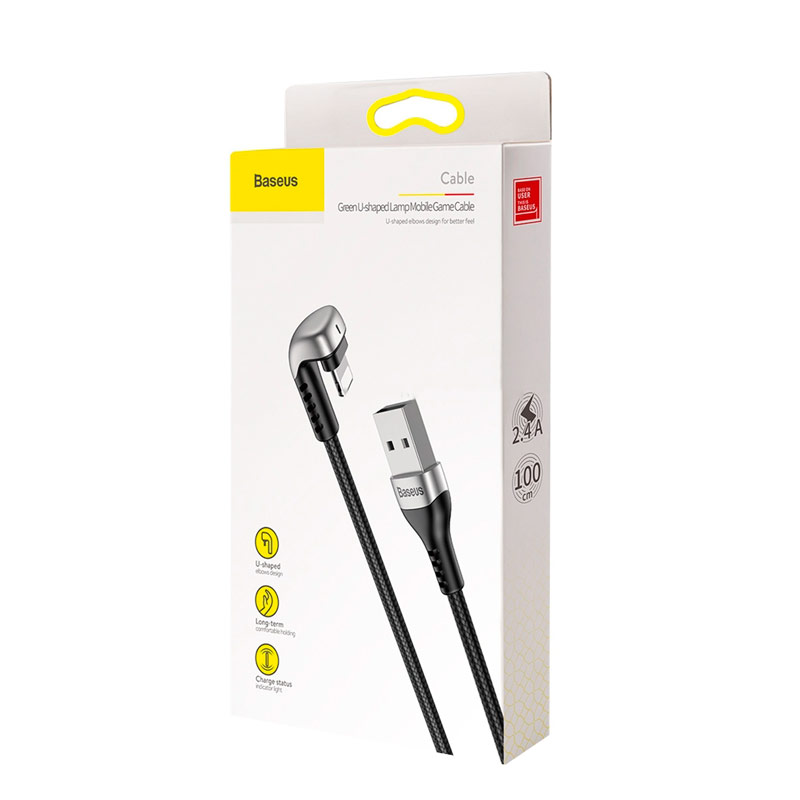 کابل آیفونی Baseus U-Shaped CALUX 2.4A 1m