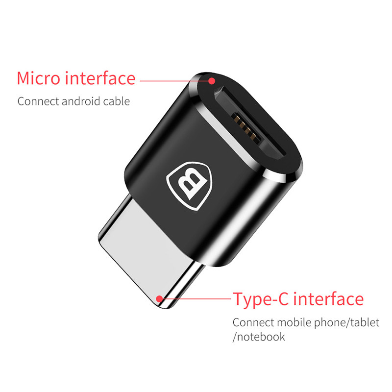 تبدیل Baseus CAMOTG-01 MicroUSB To Type-C