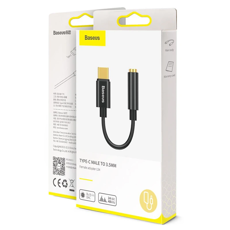 تبدیل Type-C به جک 3.5 میلی متری باسئوس L54