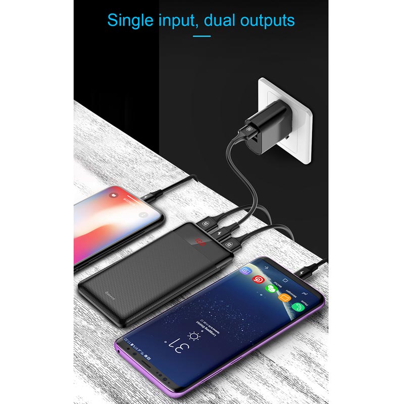 پاوربانک 10000 باسئوس Baseus Mini CU PPALL-AKU Digital Display