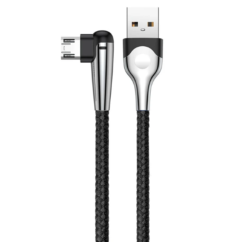 کابل میکرو یو اس بی Baseus Sharp-Bird CAMMVP-E01 2.4A 1m یکسر L