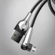 کابل میکرو یو اس بی Baseus Sharp-Bird CAMMVP-E01 2.4A 1m یکسر L