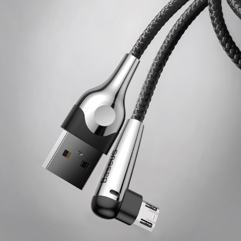 کابل میکرو یو اس بی Baseus Sharp-Bird CAMMVP-E01 2.4A 1m یکسر L